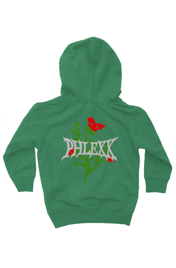 Green "Rose" Kids Hoodie