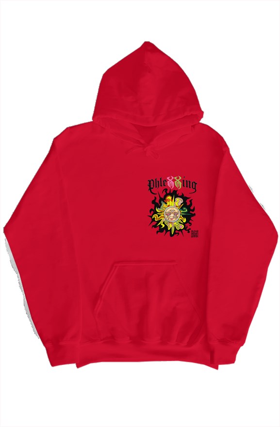 Red "Medusa Sun" Hoodie