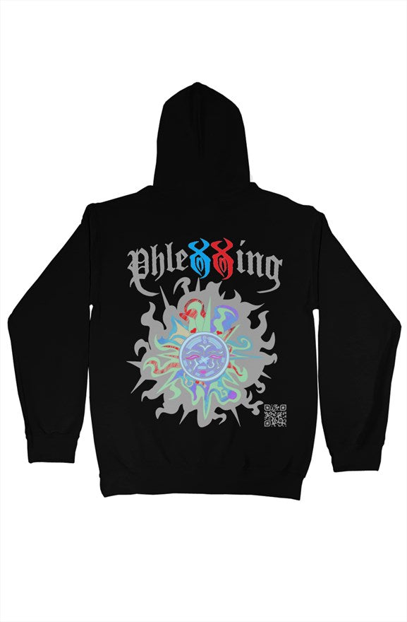 Black "Dark Medusa Sun" Hoodie