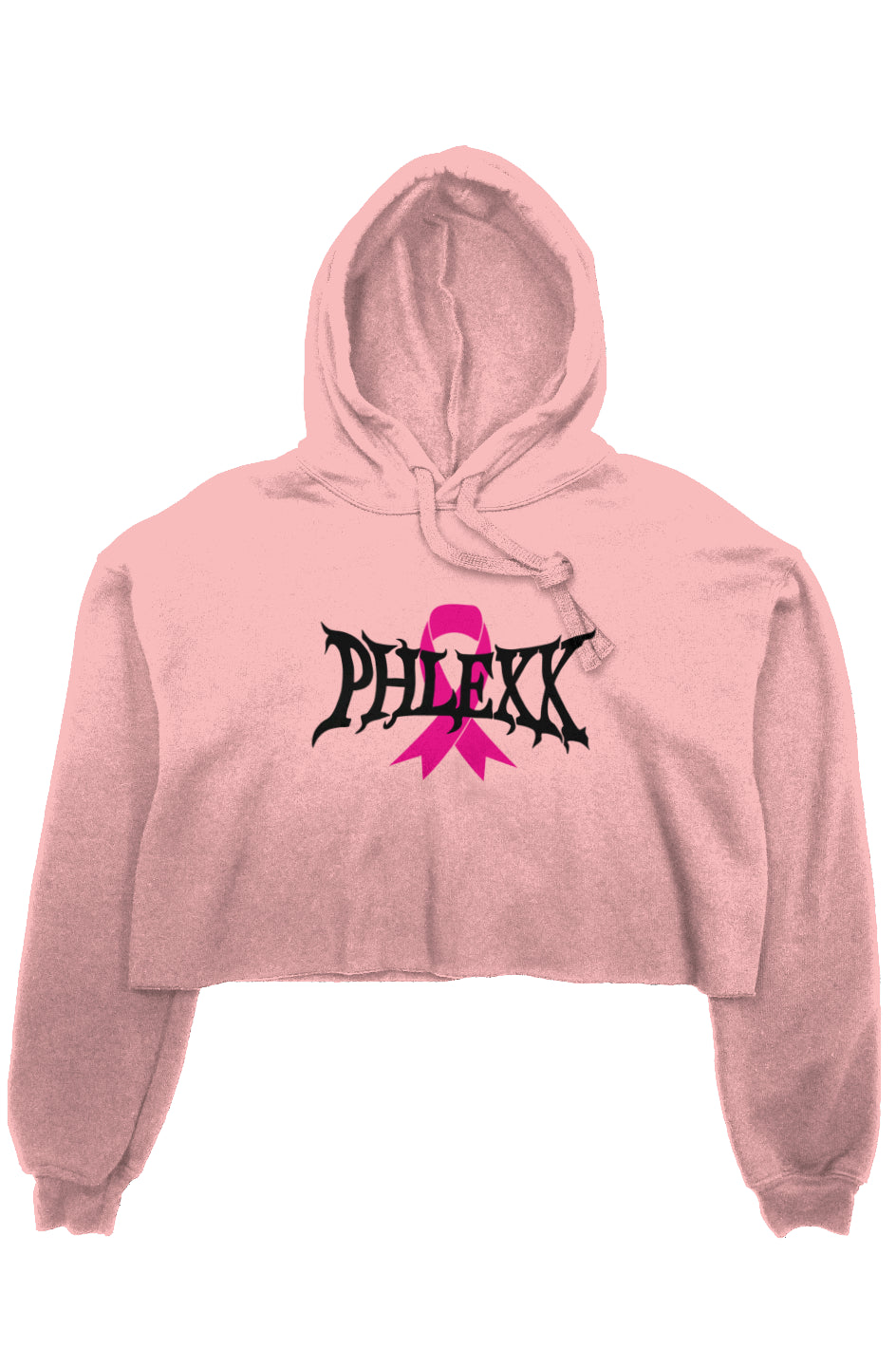 Crop Pink “Breast Cancer” Hoodie
