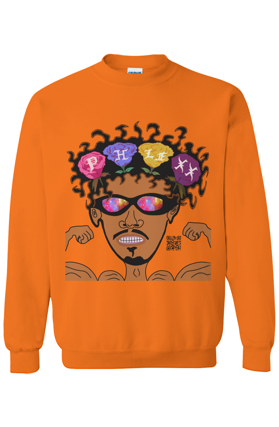 “Orange Phlexx a Muscle SweatShirt”