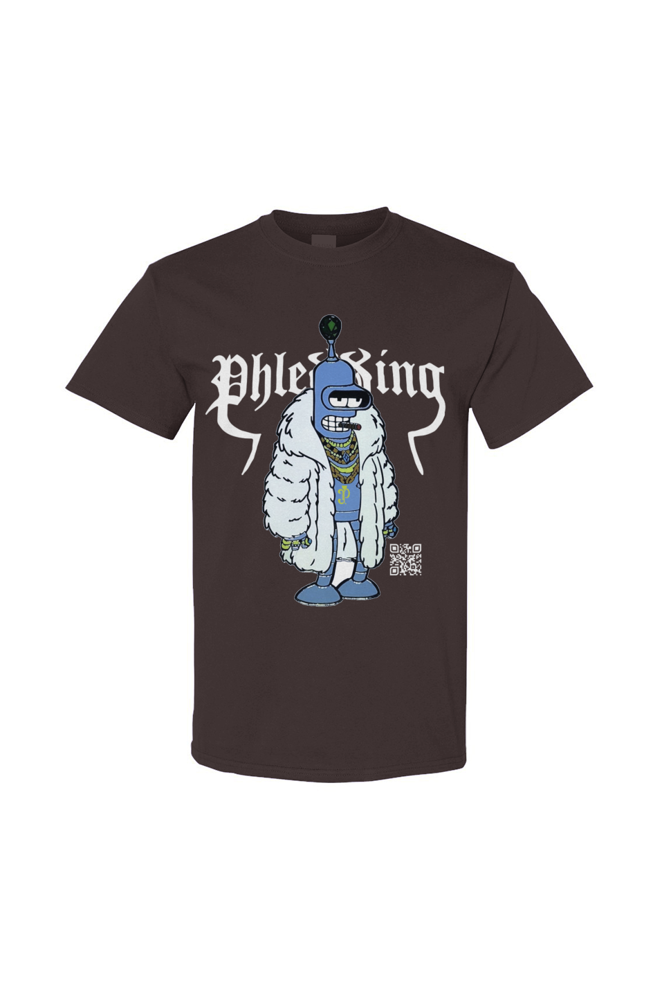 “Brown White Futurama Tee”