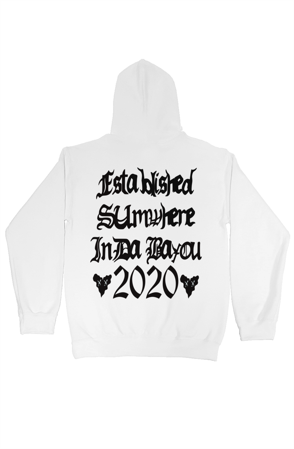 White “Bayou Gator” Hoodie
