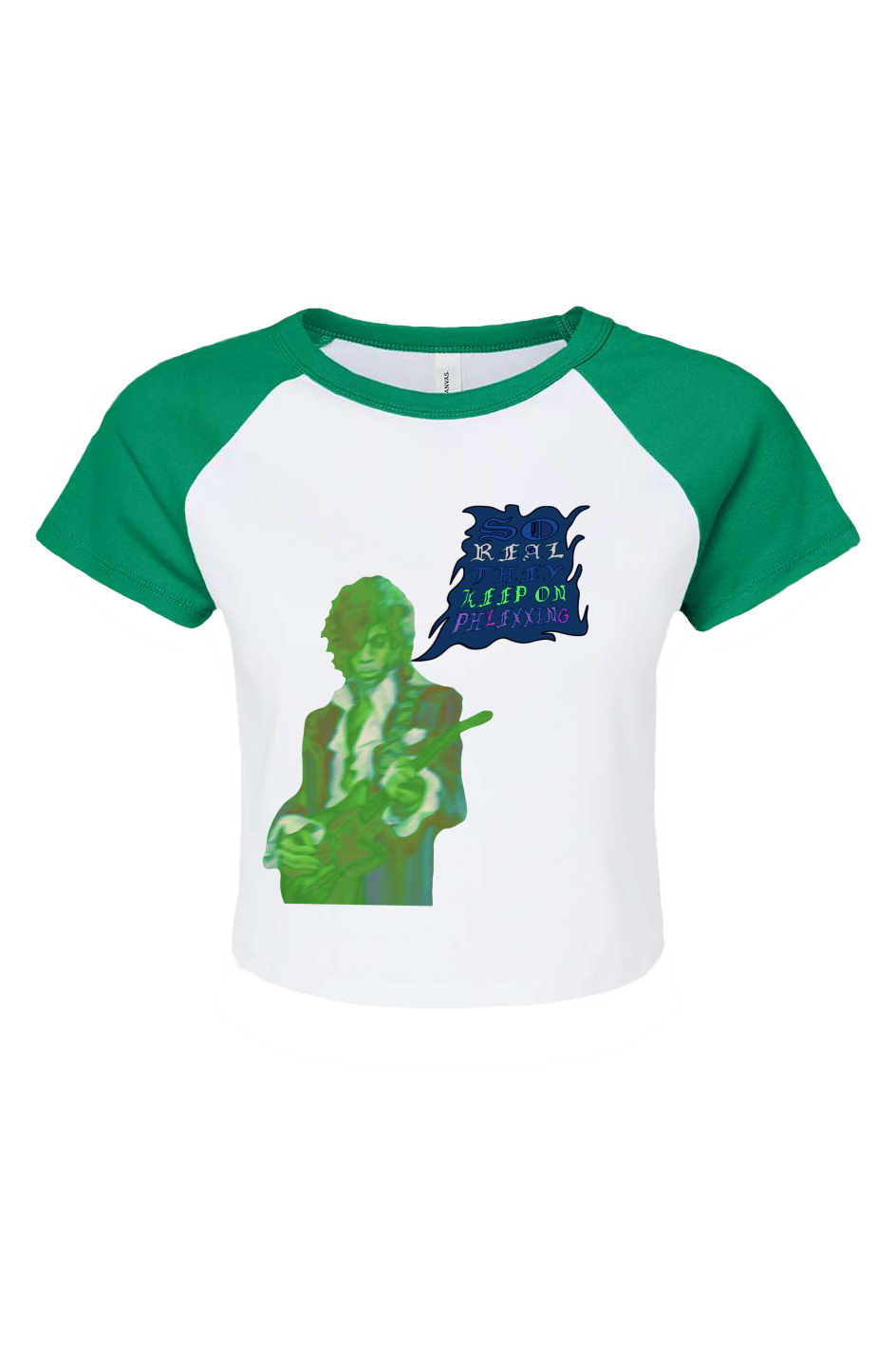 Green “Phrince” Crop Tee
