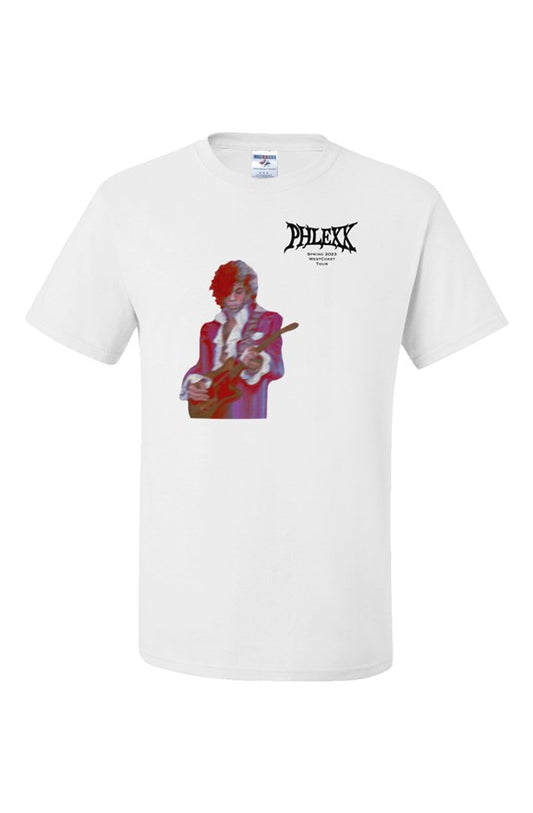 White " Phlexx Rain " Tee