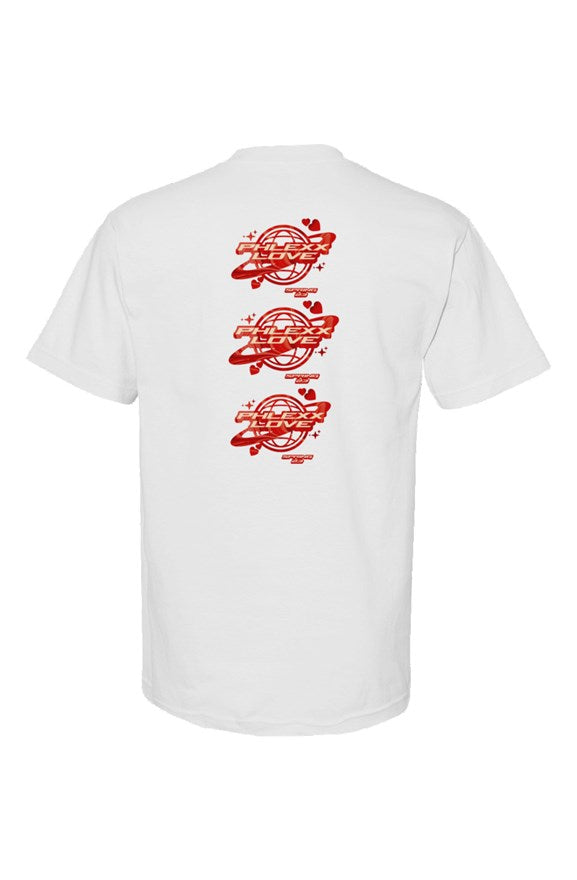 White “Phlexx Love” Tee 