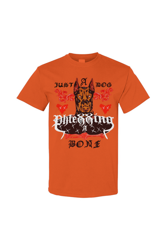“Orange Phlexxing a Bone Tee”