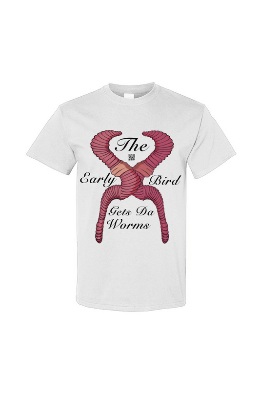 “White Get Da Worms Tee”