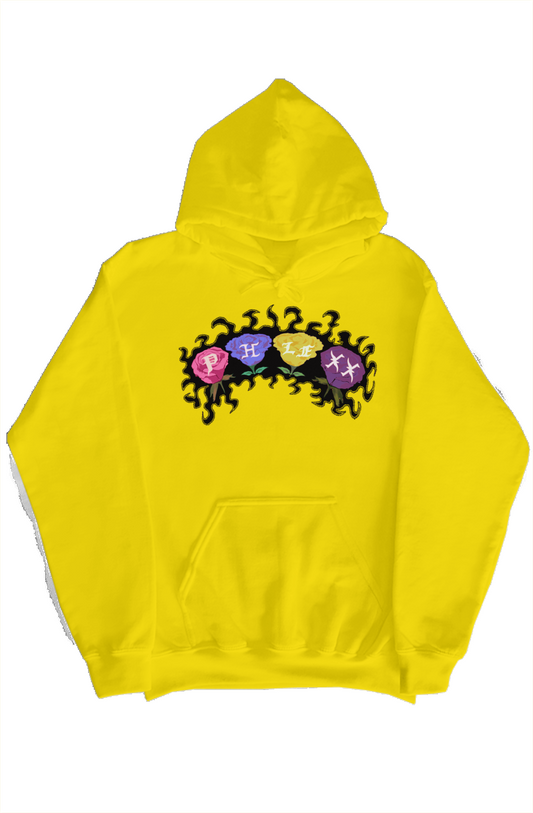 “Yellow Persistent Roses Hoodie”