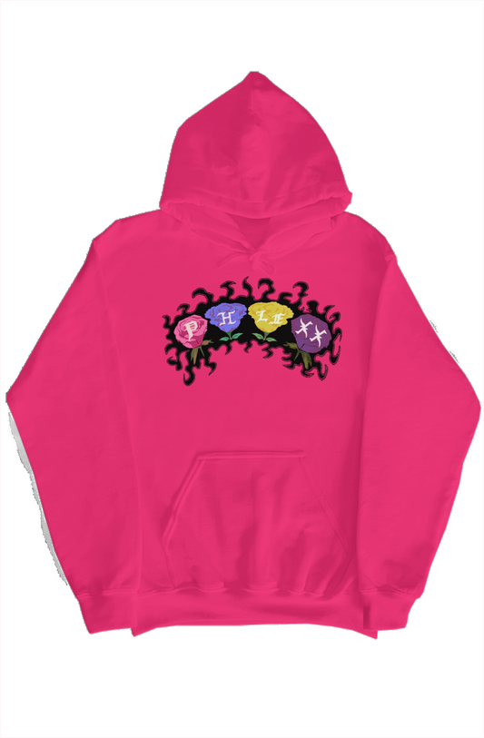 “Pink Persistent Roses Hoodie”