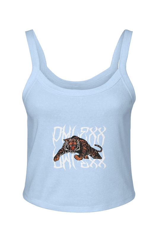 Black “Tigerxx” Spaghetti Strap Tank