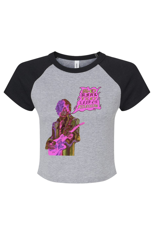 Grey/Black “Phrince” Crop Tee