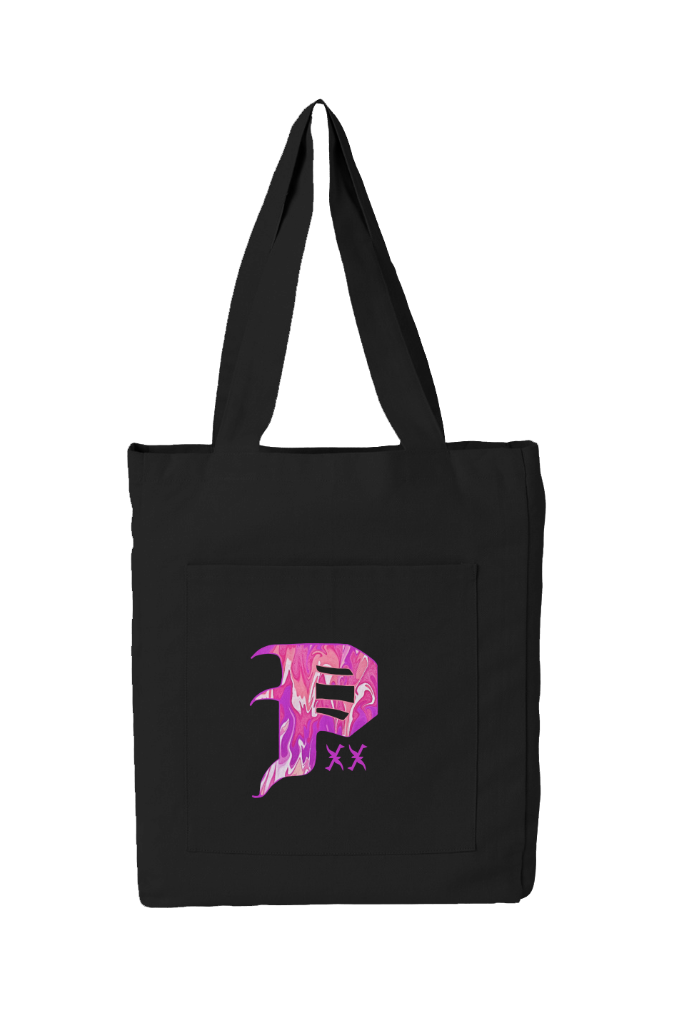 Black “Swirly P” Tote